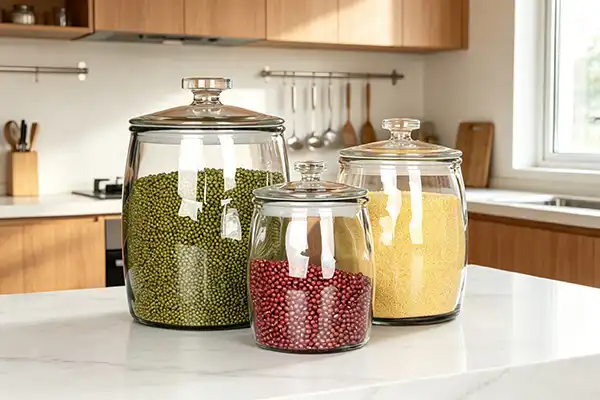 Can you get storage jars with glass lids?